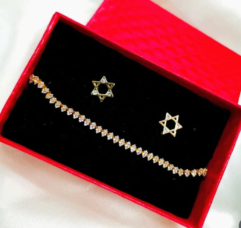 Aretes en oro laminado 18K